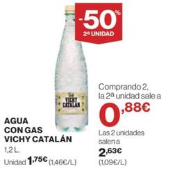 Oferta de Vichy Catalán - Agua Con Gas por 1,75€ en Hipercor