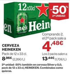 Oferta de Heineken - Cerveza por 8,96€ en Hipercor