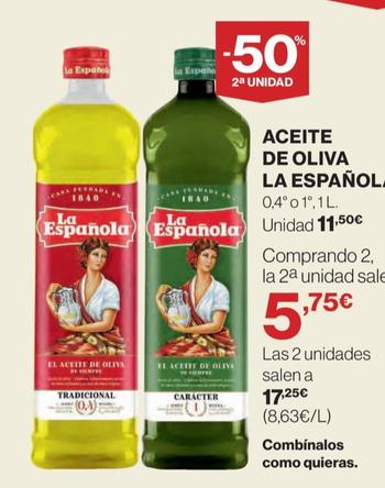 Oferta de La Española - Aceite De Oliva por 11,5€ en Hipercor