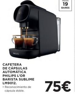 Oferta de Philips - Cafetera De Cápsulas Automatica L'or Barista Sublime Lm9012 por 75€ en Hipercor
