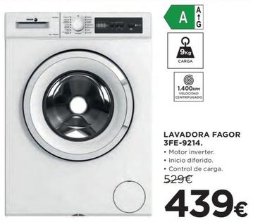 Oferta de Fagor - Lavadora 3fe-9214. por 439€ en Hipercor