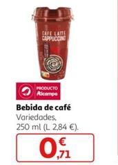 Oferta de Bebida de café por 0,71€ en Alcampo