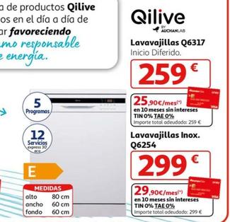 Oferta de Qilive - Lavavajillas Q6317 por 259€ en Alcampo