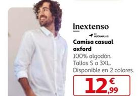 Oferta de Inextenso - Camisa casual oxford por 12,99€ en Alcampo
