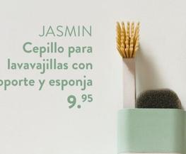 Oferta de Jasmin - Cepillo para Lavavajillas Con Soporte y Esponja por 9,95€ en Casa