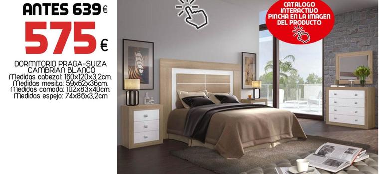 Oferta de Dormitorio Praga-suiza Cambriano Blanco por 575€ en Muebles Hnos. García