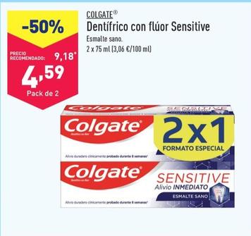 Oferta de Colgate - Dentífrico Con Fluor Sensitive por 4,59€ en ALDI