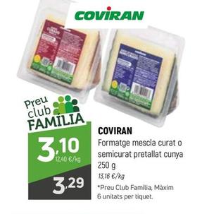 Oferta de Coviran - Formatge Mescla Curat O Semicurat Pretallat Cunya por 3,29€ en Coviran