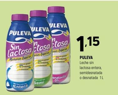 Oferta de Puleva - Leche Sin Lactosa Entera, Semidesnatada O Desnatada por 1,15€ en Coviran