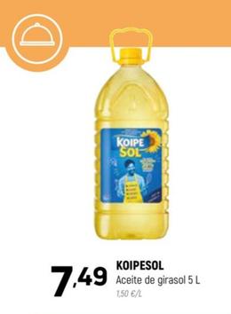 Oferta de Koipesol - Aceite De Girasol por 7,49€ en Coviran