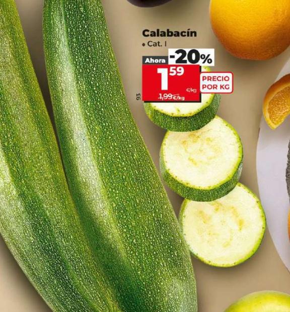 Oferta de Calabacin por 1,59€ en Dia