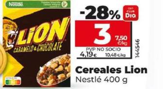 Oferta de Nestlé - Cereales Lion por 3€ en Dia
