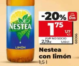Oferta de Nestea con limón por 1,75€ en Dia