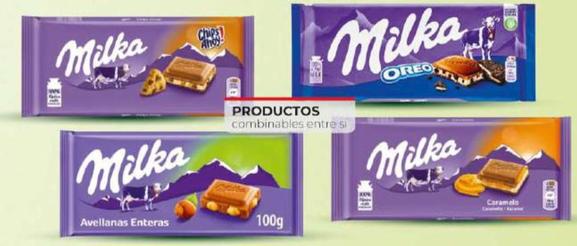 Oferta de Milka -  Chocolate Con Chips Ahoy / Con Oreo / Con Avellanas / Relleno De Caramelo  por 1,6€ en Dia