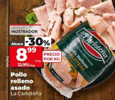 Oferta de La Carloteña - Pollo Relleno Asado por 8,99€ en Dia