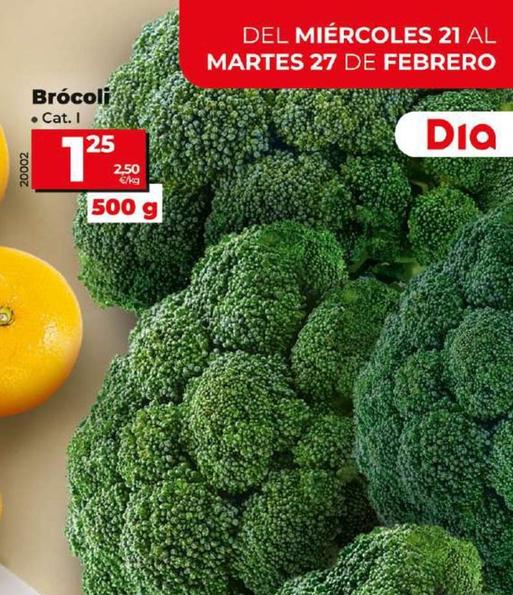 Oferta de Brócoli por 1,25€ en Dia