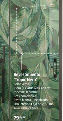 Oferta de Revestimiento 'Tropic Nero' por 79€ en BAUHAUS