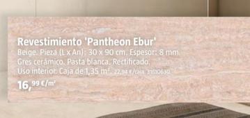 Oferta de Revestimiento Pantheon Ebur por 16,99€ en BAUHAUS