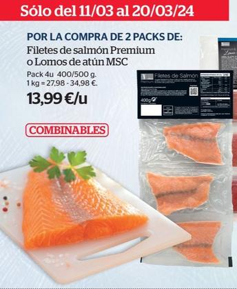 Oferta de Premium - Filetes De Salmon por 13,99€ en La Sirena