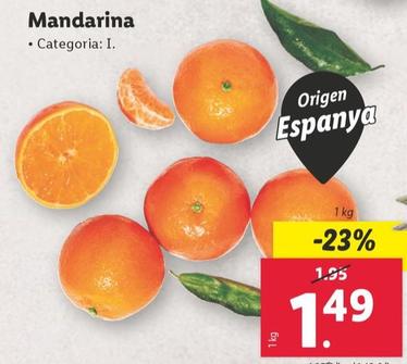 Oferta de Mandarina por 1,49€ en Lidl