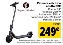 Oferta de Segway-ninebot - Patinete Eléctrico Adulto E2e por 249€ en Carrefour