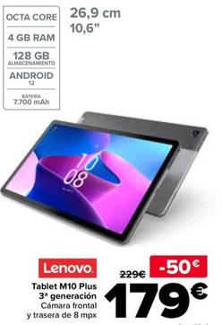 Oferta de Tablet M10 Plus 3ª Generación por 179€ en Carrefour
