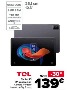 Oferta de Tablet 10  2ª Generación por 139€ en Carrefour