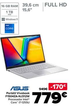 Oferta de Portátil Vivobook  F1504za-Nj312w por 779€ en Carrefour