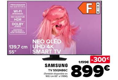 Oferta de Samsung - TV 55QN86C por 899€ en Carrefour