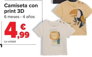 Oferta de Tex - Camiseta Con Print 3D por 4,99€ en Carrefour