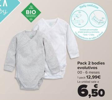 Oferta de Pack 2 Bodies  Evolutivos por 12,99€ en Carrefour