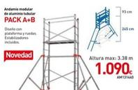 Oferta de Mi Bricolaje - Andamio Modular De Aluminio Tubular Pack A+B por 1090€ en Mi Bricolaje