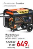 Oferta de Takuma - Generadores Gasolina por 649€ en Mi Bricolaje