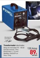 Oferta de Sowell - Transformador Electrodos por 89€ en Mi Bricolaje
