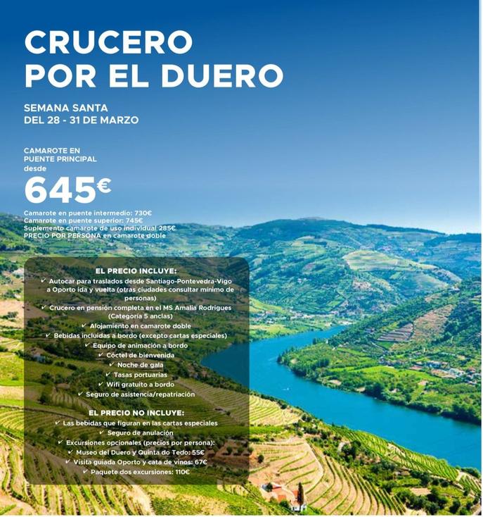 Oferta de Crucero Por El Duero por 645€ en Halcón Viajes