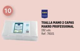 Oferta de Makro Professional - Toalla Mano 2 Capas en Makro