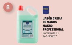 Oferta de Makro Professional - Jabón Crema De Manos en Makro