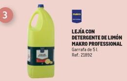 Oferta de Makro Professional - Lejía Con Detergente De Limón en Makro