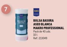 Oferta de Makro Professional - Bolsa Basura Aseo Blanca en Makro