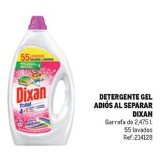 Oferta de Dixan - Detergente Gel Adiós Al Separar en Makro