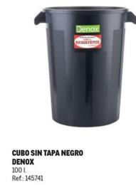 Oferta de Denox - Cubo Sin Tapa Negro en Makro