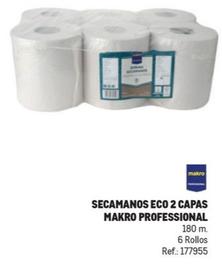 Oferta de Makro Professional - Secamanos Eco 2 Capas en Makro