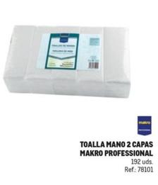 Oferta de Makro Professional - Toalla Mano 2 Capas en Makro