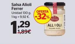Oferta de Ferrer - Salsa Alioli por 1,29€ en La Sirena