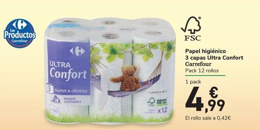 Oferta de Papel higiénico por 4,99€ en Carrefour Express