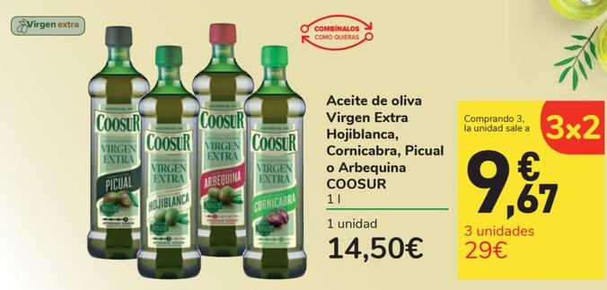 Oferta de Aceite de oliva virgen extra por 14,5€ en Carrefour Express