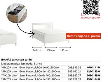 Oferta de Estructura cama por 464€ en IKEA