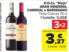 Oferta de Bardesano - D.O.Ca. Rioja Gran Vendema por 5,05€ en Carrefour Market