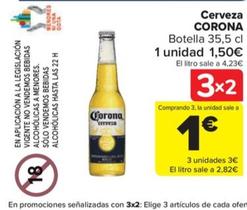 Oferta de Corona - Cerveza por 1,5€ en Carrefour Market