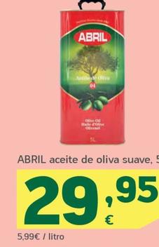 Oferta de Abril - Aceite de Oliva Suave por 29,95€ en HiperDino